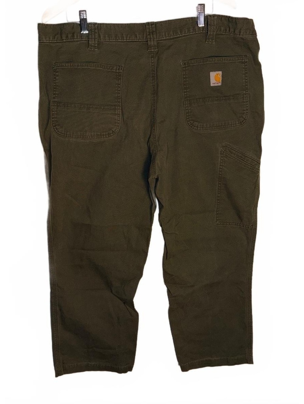 Carhartt Relaxed Fit Men's Pants Size 42x30 Dark Olive - Picture 3 of 4
